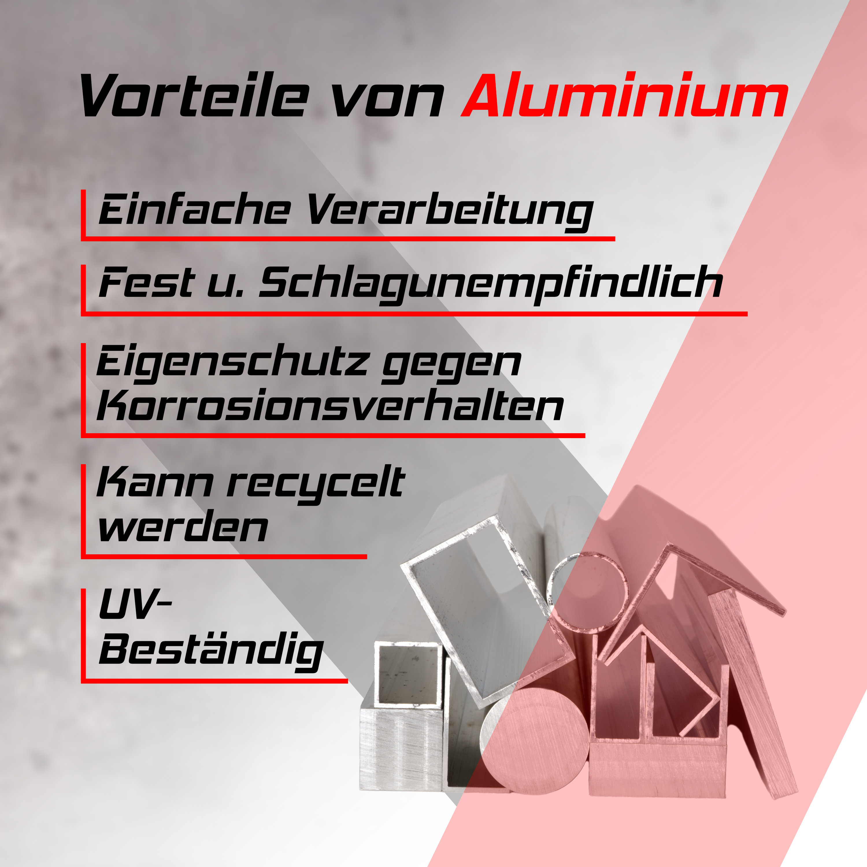 Aluminium Vierkantmaterial / Werkstoff AlMg4,5Mn