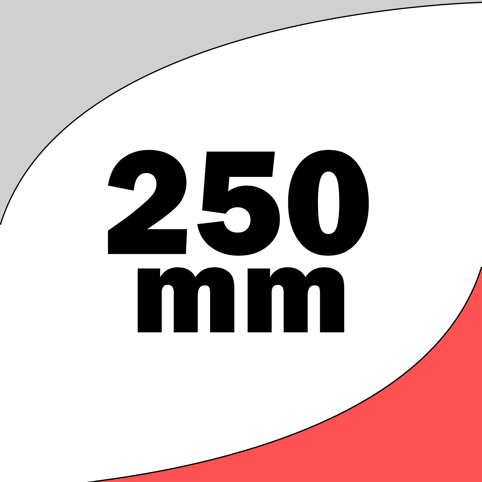 250 mm